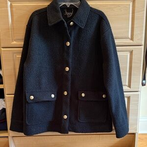 J Crew Black Jacket Gold Buttons